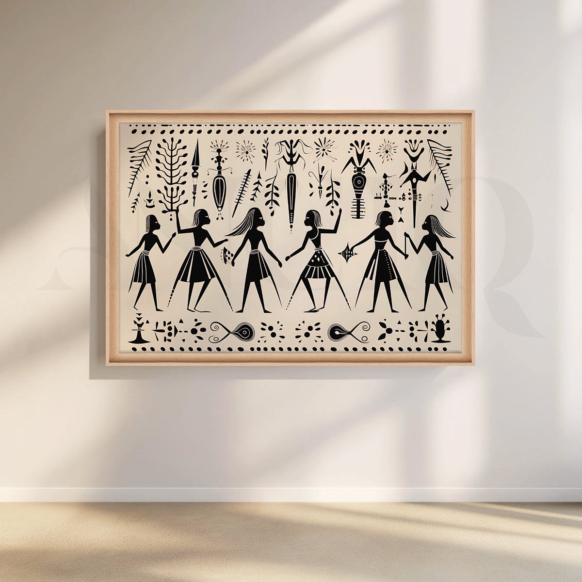 Tribal Sisterhood Canvas Artwork – Asha Art Studio – Image 5