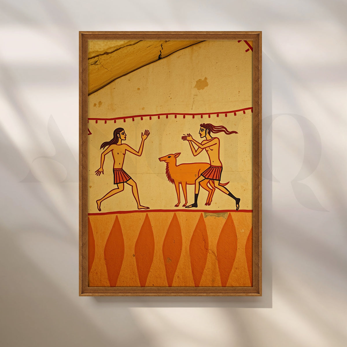 Ancient Hunt Canvas Artwork – Asha Art Studio – Image 6