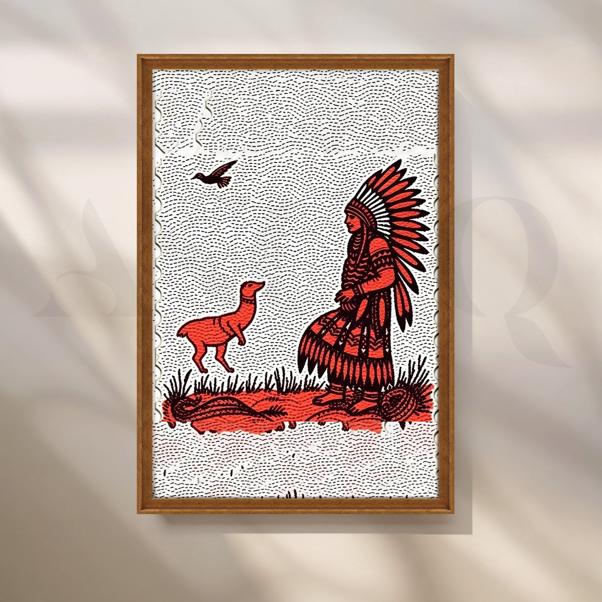 Tribal Encounter Canvas Artwork – Asha Art Studio – Image 6