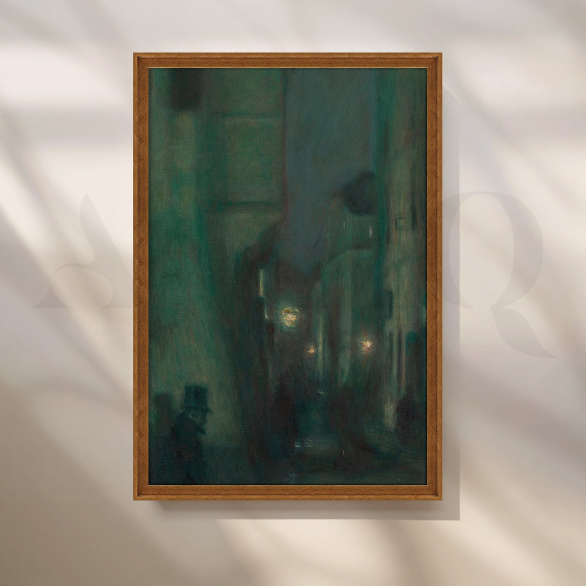 Gaslight Nocturne Canvas Artwork – Asha Art Studio – Image 6