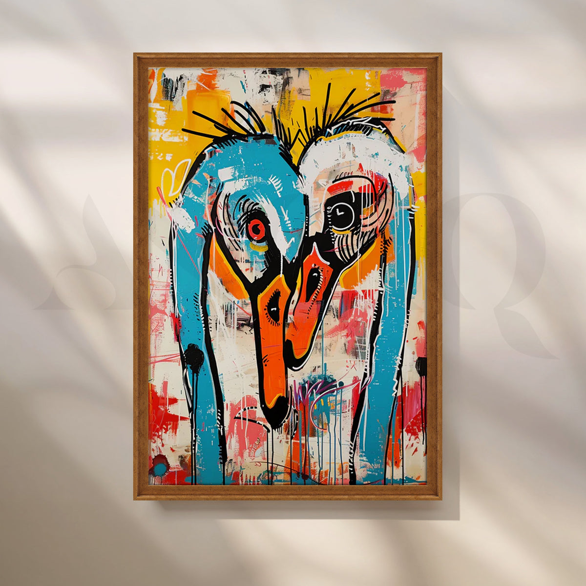 Cranes in Color Canvas Painting for Creative Studio – Asha Art Studio – Image 6