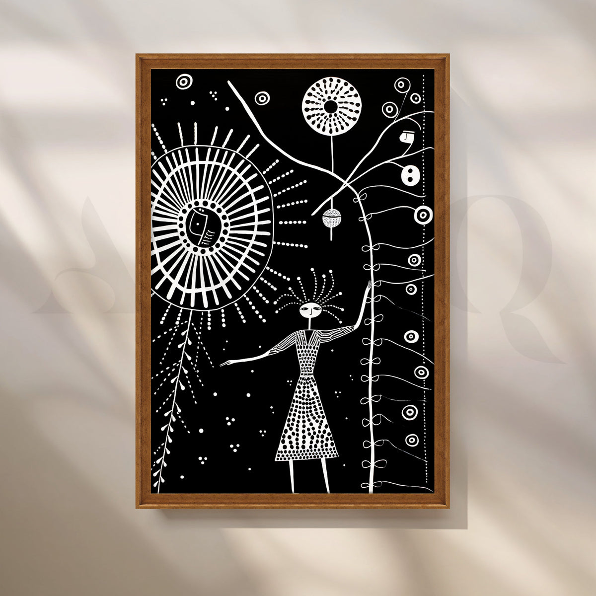 Cosmic Goddess Canvas Artwork – Asha Art Studio – Image 6