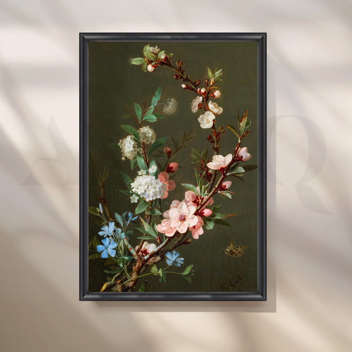 Floral Elegance Canvas Artwork – Asha Art Studio – Image 3