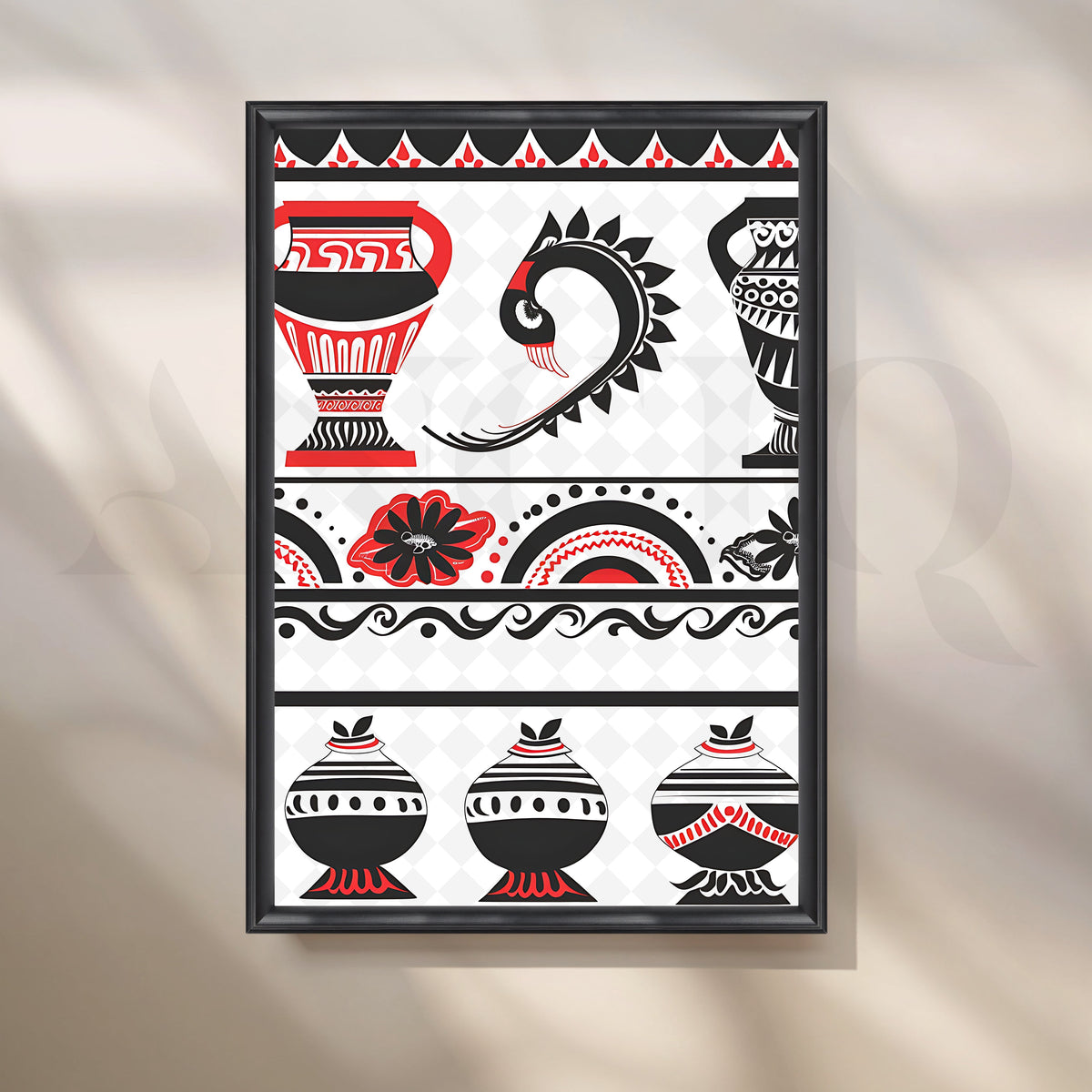 Earthen Heritage Canvas Artwork – Asha Art Studio – Image 3