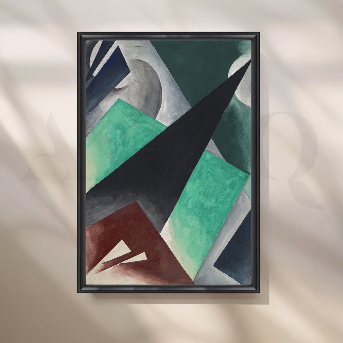 Midnight Geometry Canvas Artwork – Asha Art Studio – Image 3