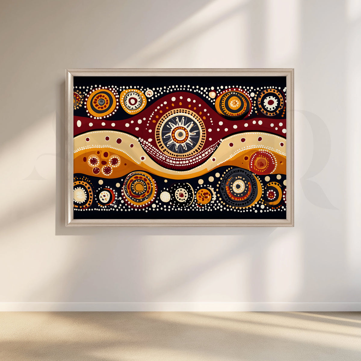 Solar Rhythms Canvas Artwork – Asha Art Studio – Image 4