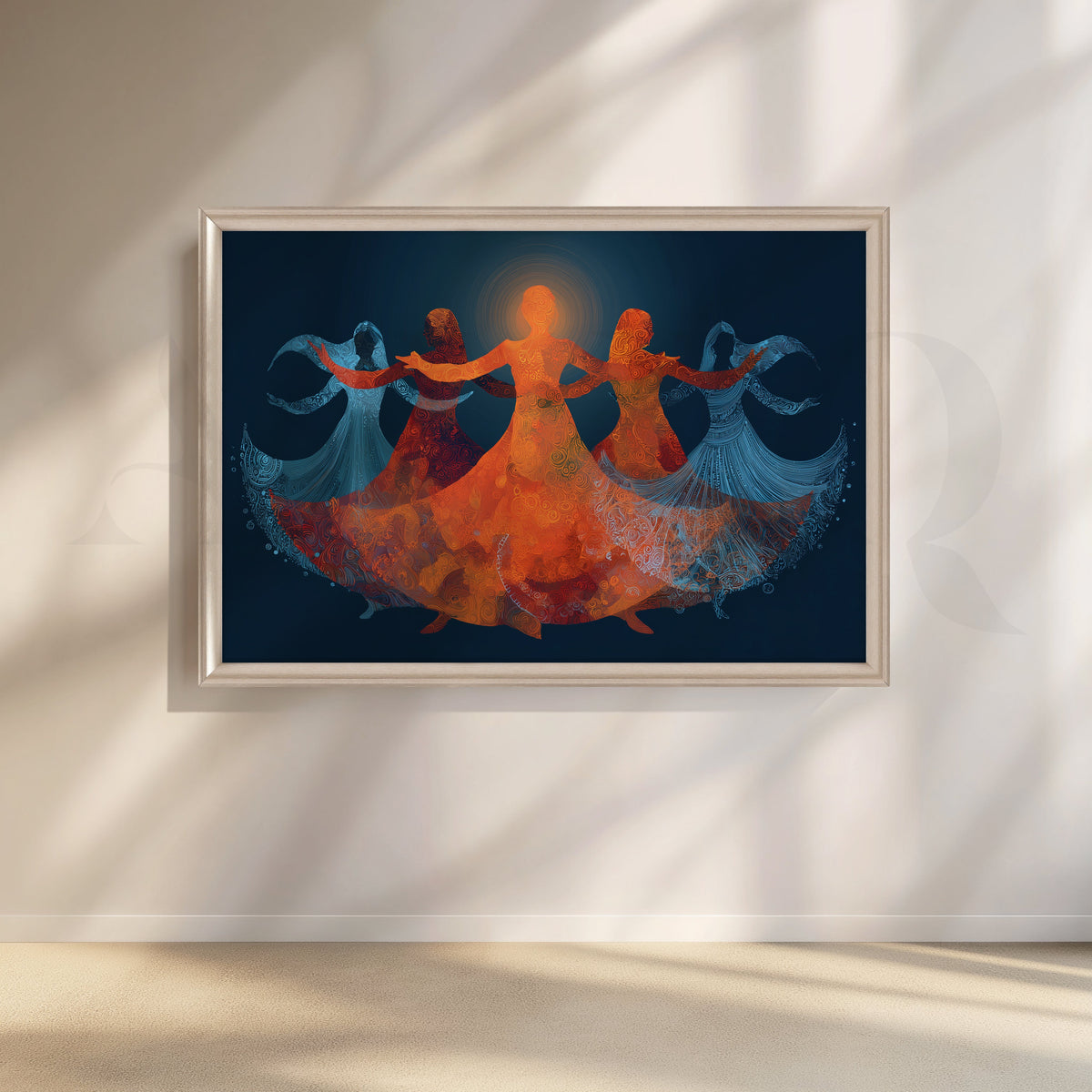 Garba Circle Canvas Artwork – Asha Art Studio – Image 4