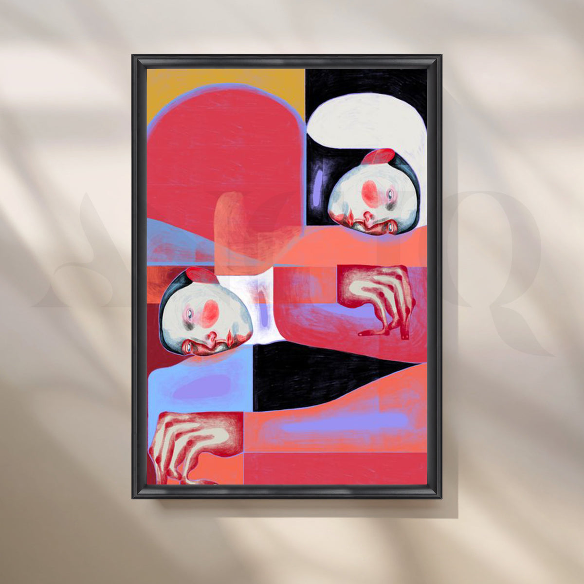 Dual Reverie Canvas Artwork – Asha Art Studio – Image 3