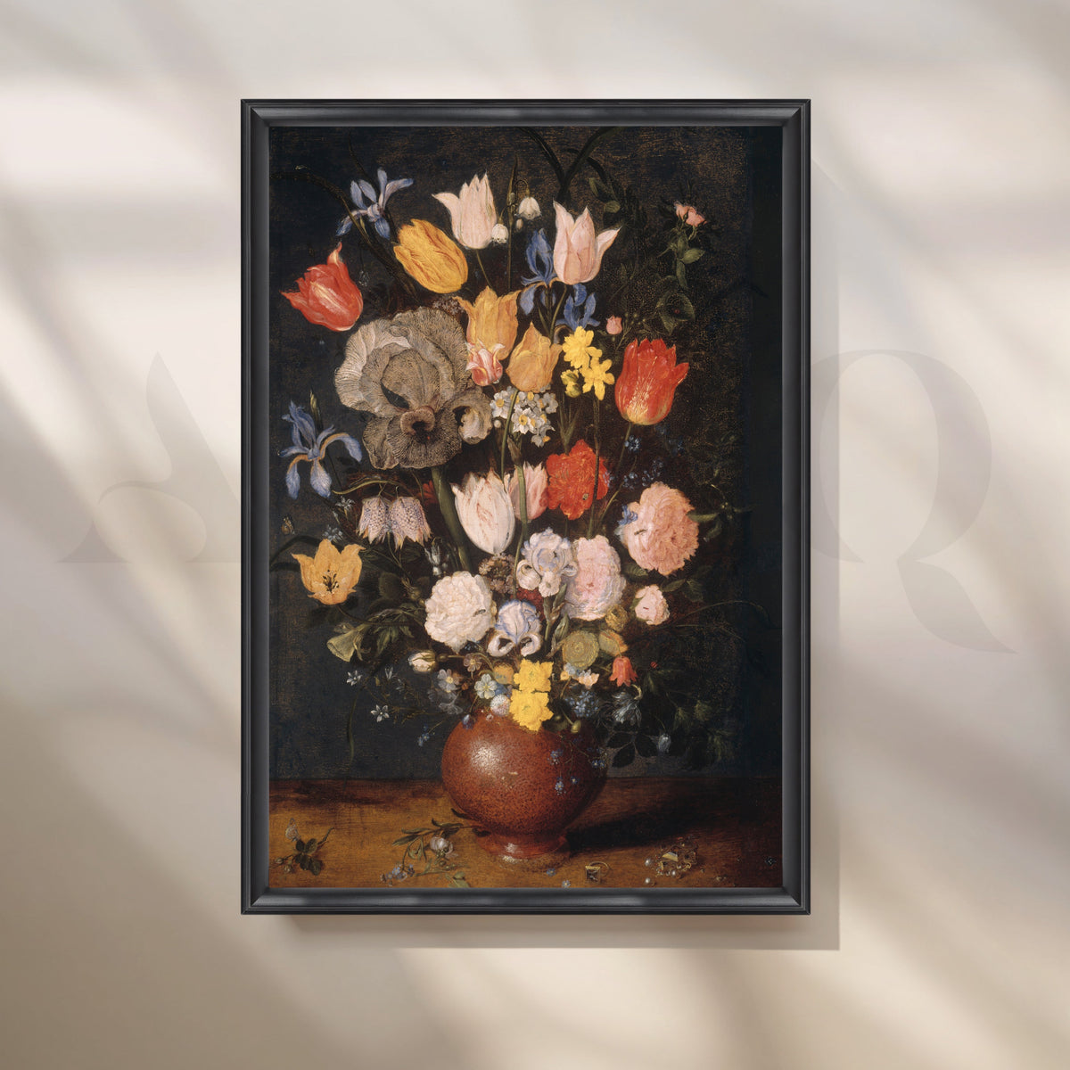 Dutch Floral Vase Canvas Artwork – Asha Art Studio – Image 3