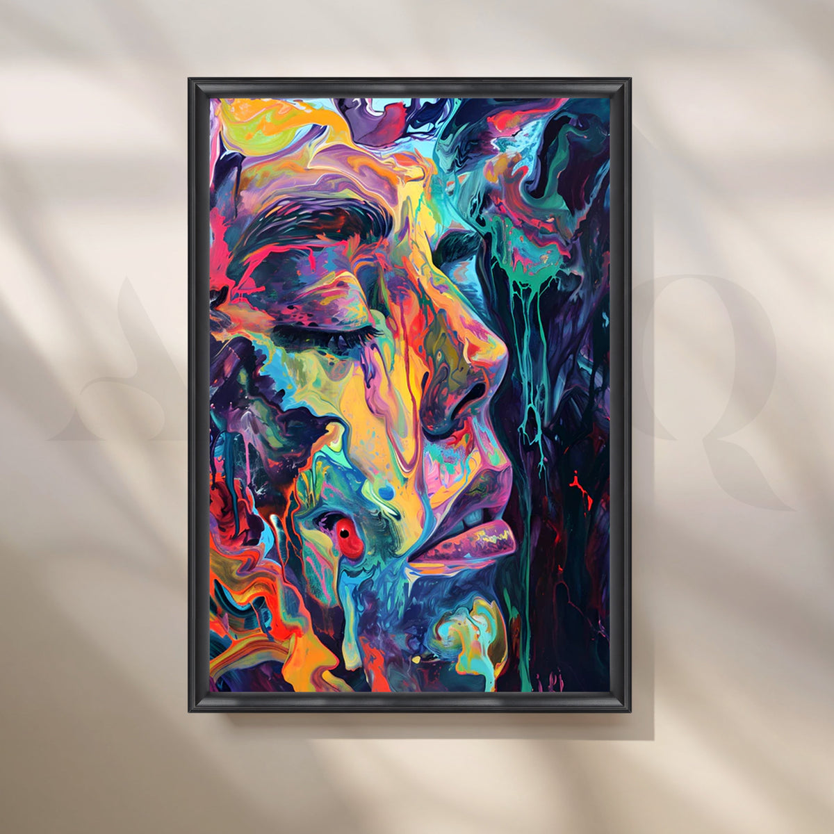 Chromatic Reverie Canvas Artwork – Asha Art Studio – Image 3