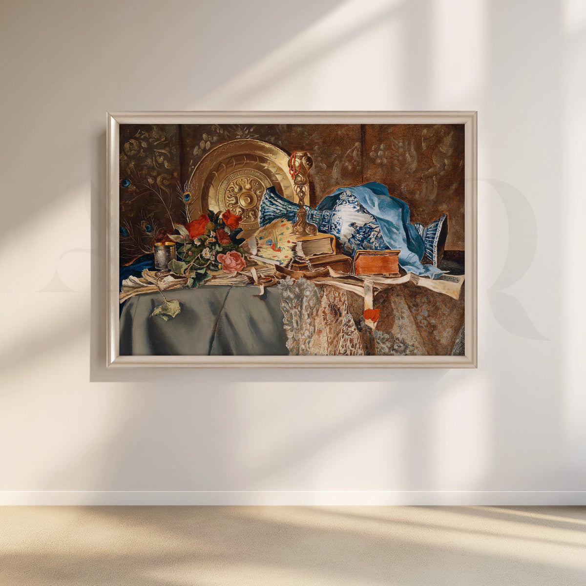 Victorian Opulence Still Life Canvas Artwork – Asha Art Studio – Image 4