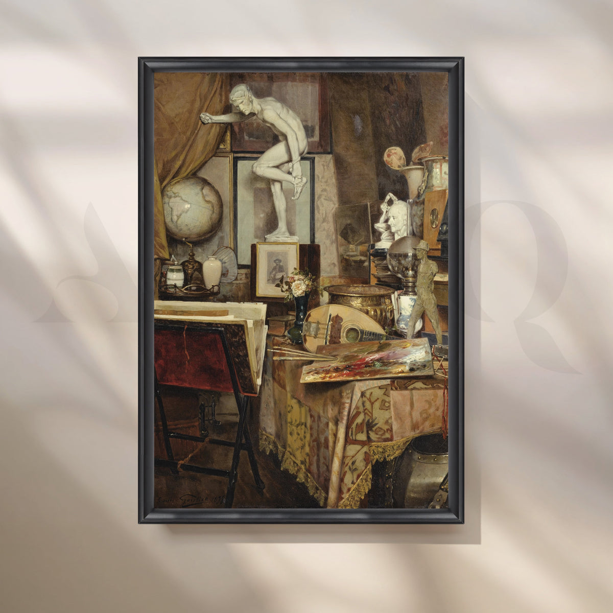 Artist’s Atelier Interior Canvas Artwork – Asha Art Studio – Image 3