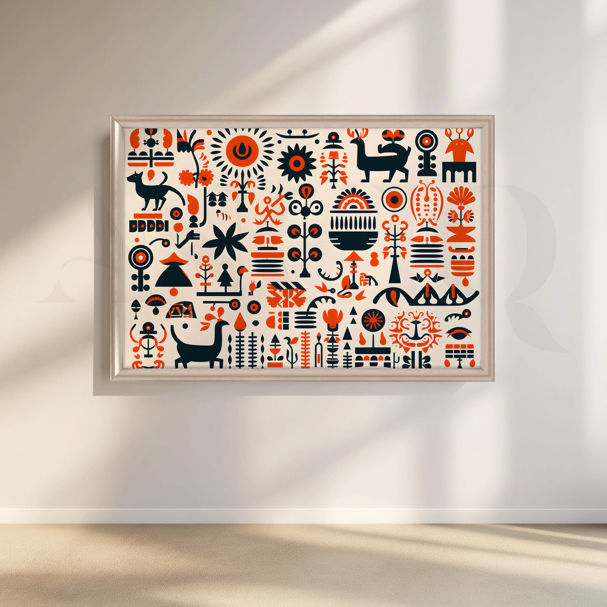 Tribal Harmony Canvas Artwork – Asha Art Studio – Image 4