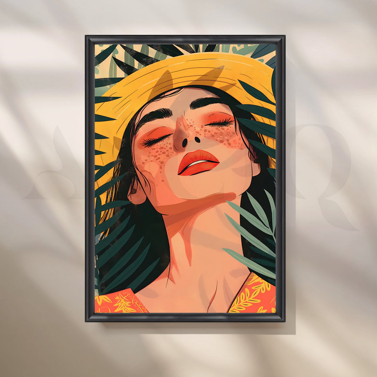 Tropical Daydream Canvas Painting for Living Room – Asha Art Studio – Image 3