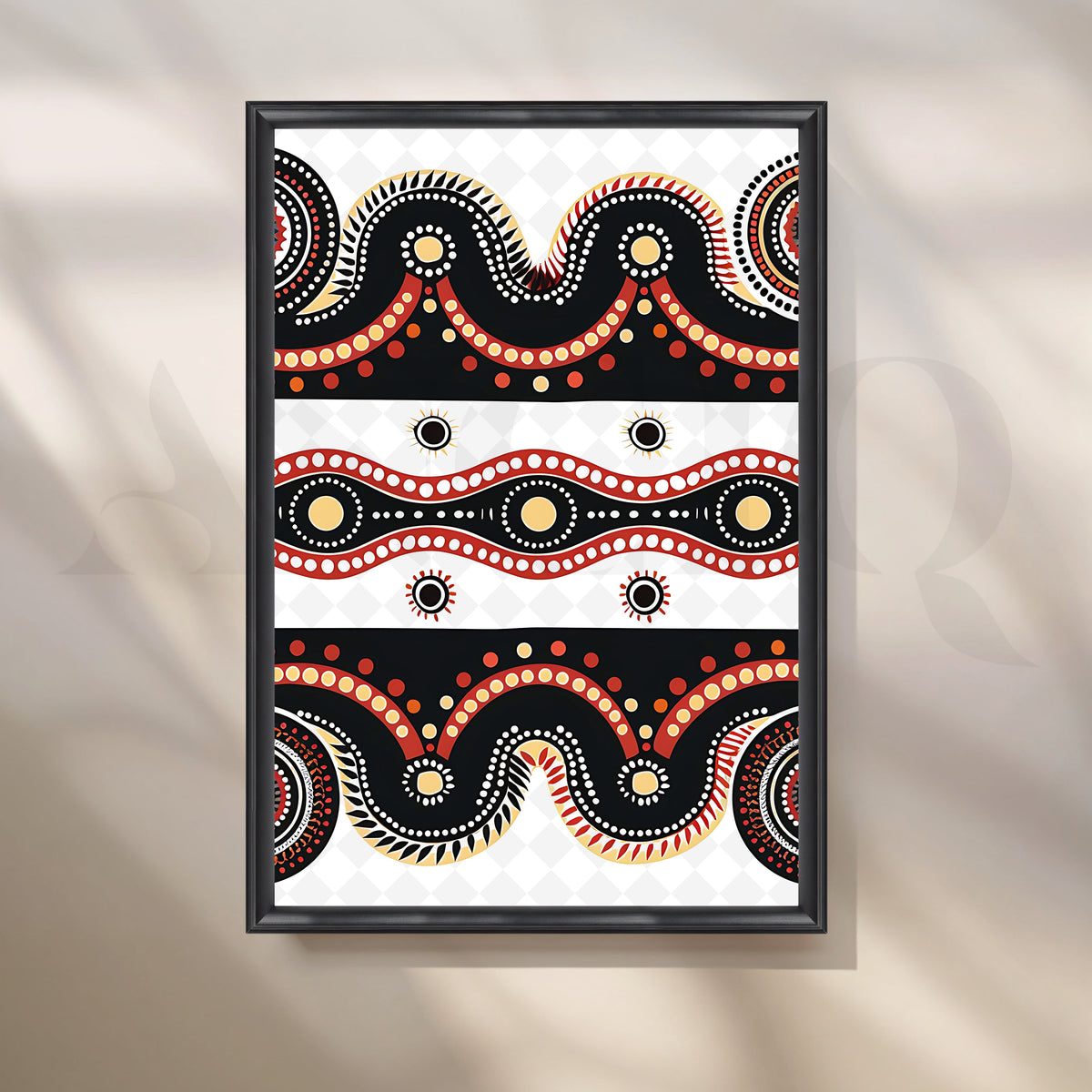 Rhythmic Waves Canvas Artwork – Asha Art Studio – Image 3