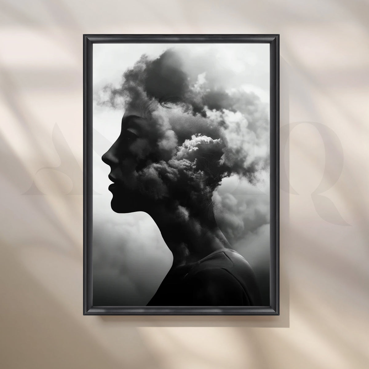 Nimbus Reverie Canvas Painting for Modern Bedroom – Asha Art Studio – Image 3