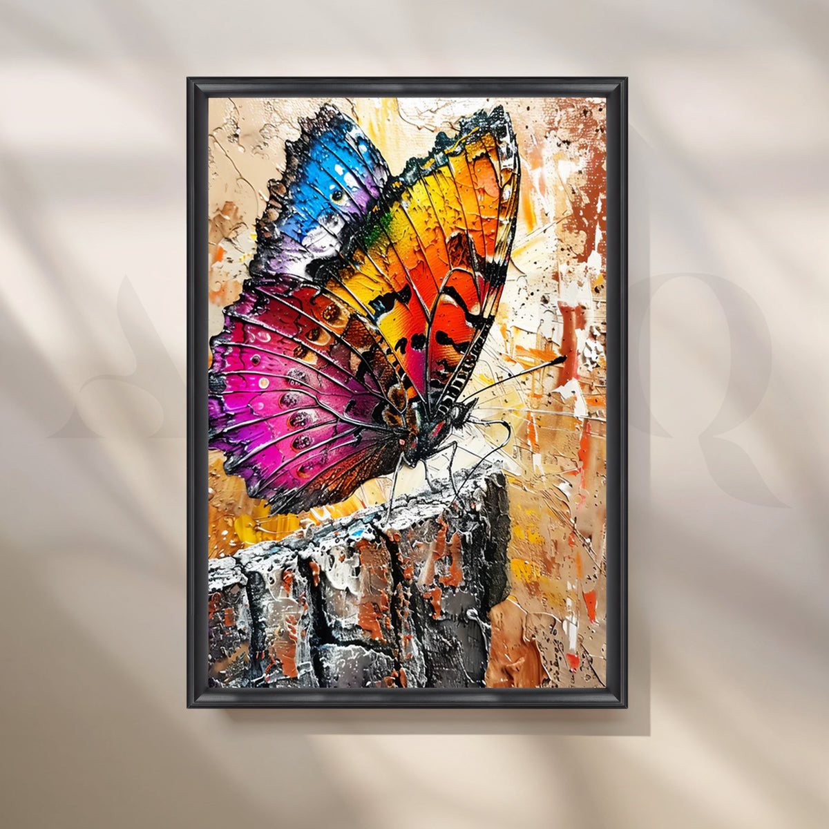 Prism Wings Canvas Painting for Living Room – Asha Art Studio – Image 3