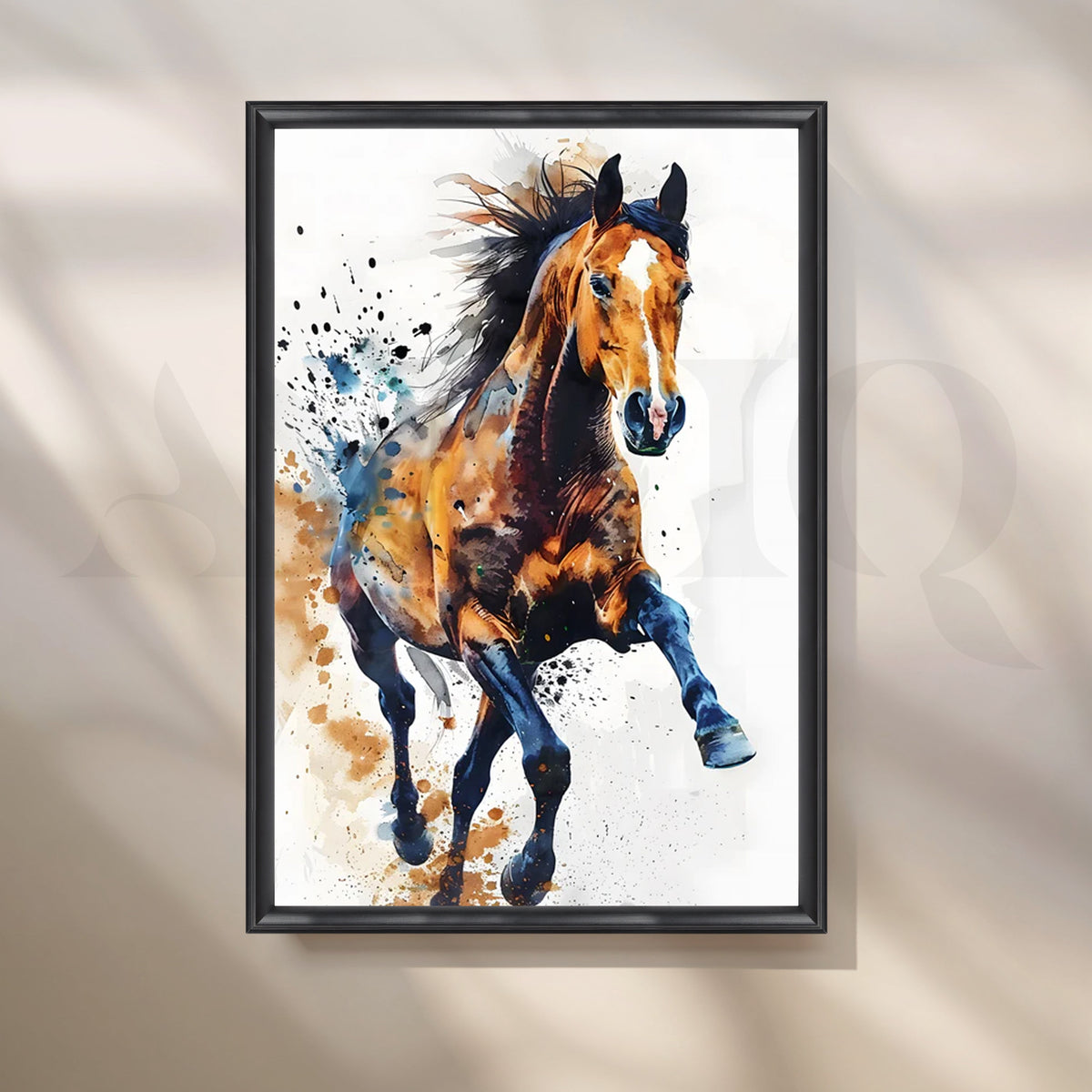Galloping Freedom Horse Canvas Artwork – Asha Art Studio – Image 3