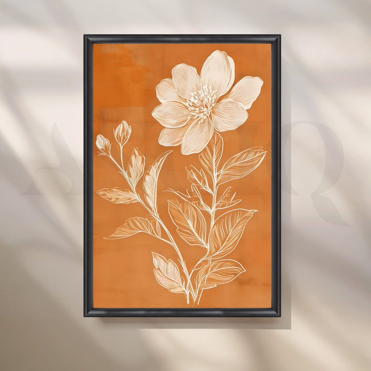 Botanical Sketch Canvas Artwork – Asha Art Studio – Image 3