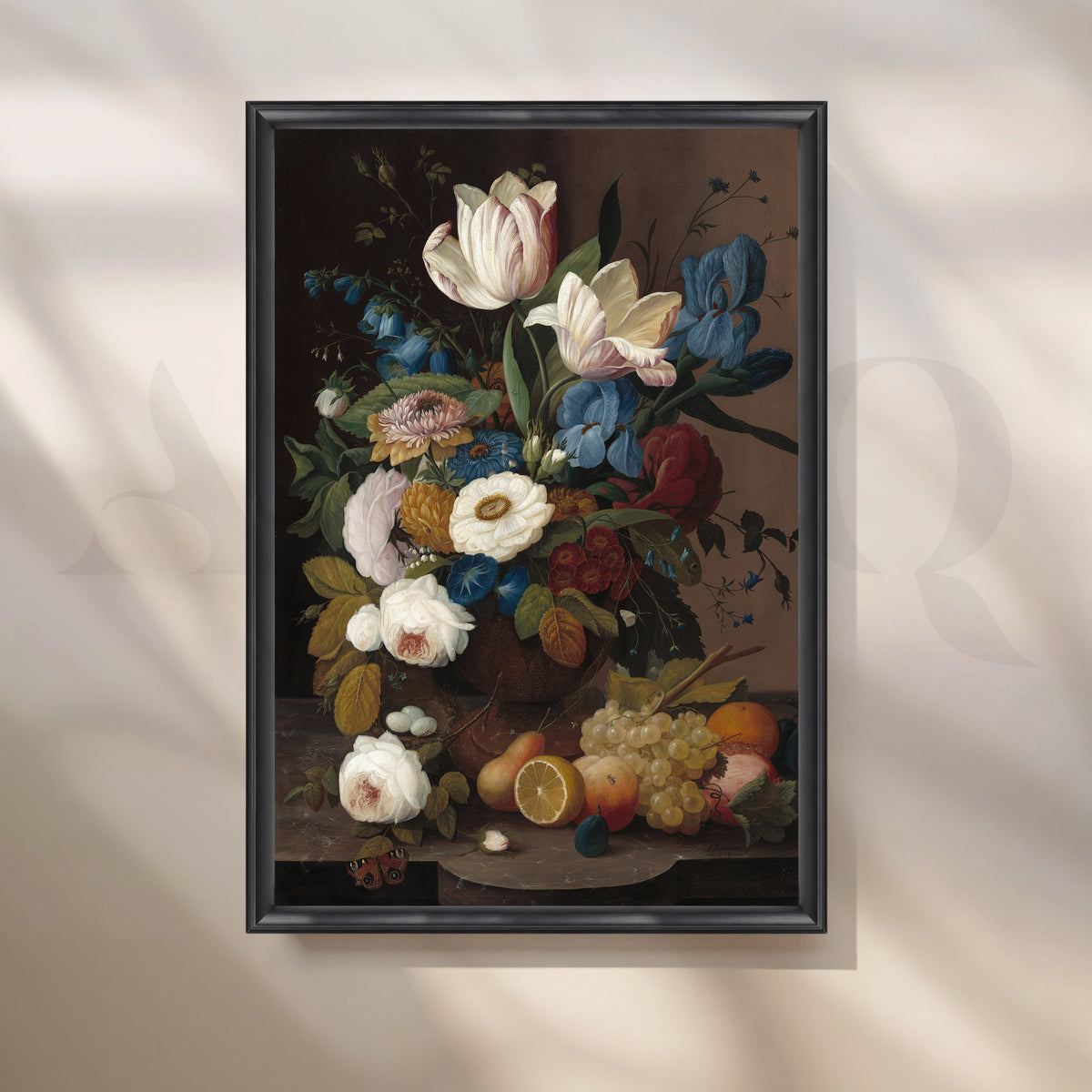 Tulip Garden Still Life Canvas Artwork – Asha Art Studio – Image 3