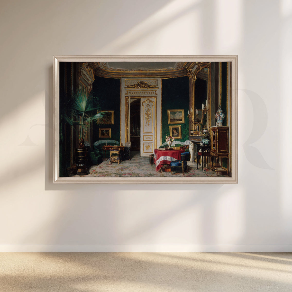 Victorian Living Room Interior Canvas Artwork – Asha Art Studio – Image 4