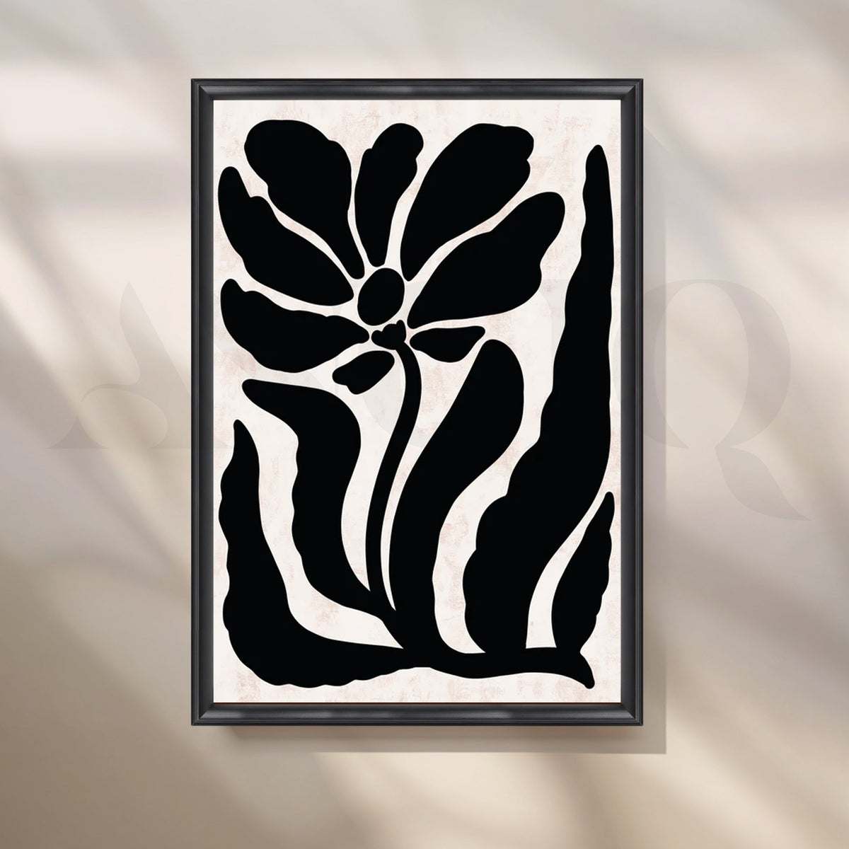 Midnight Bloom Canvas Painting for Modern Bedroom – Asha Art Studio – Image 3