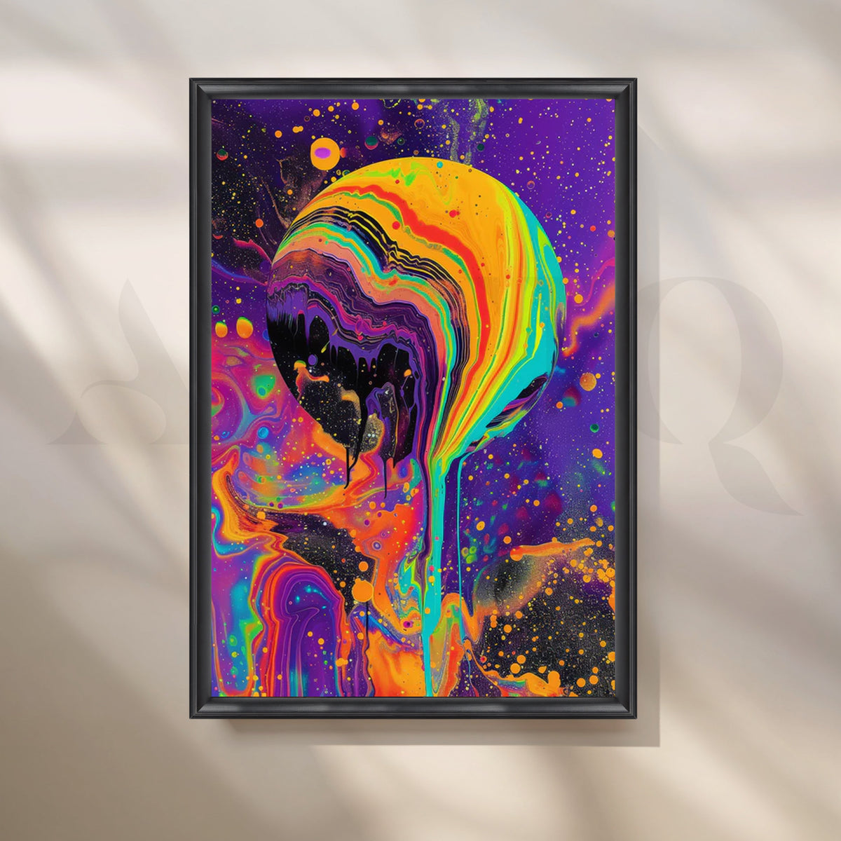 Solar Melt Canvas Painting for Media Room – Asha Art Studio – Image 3