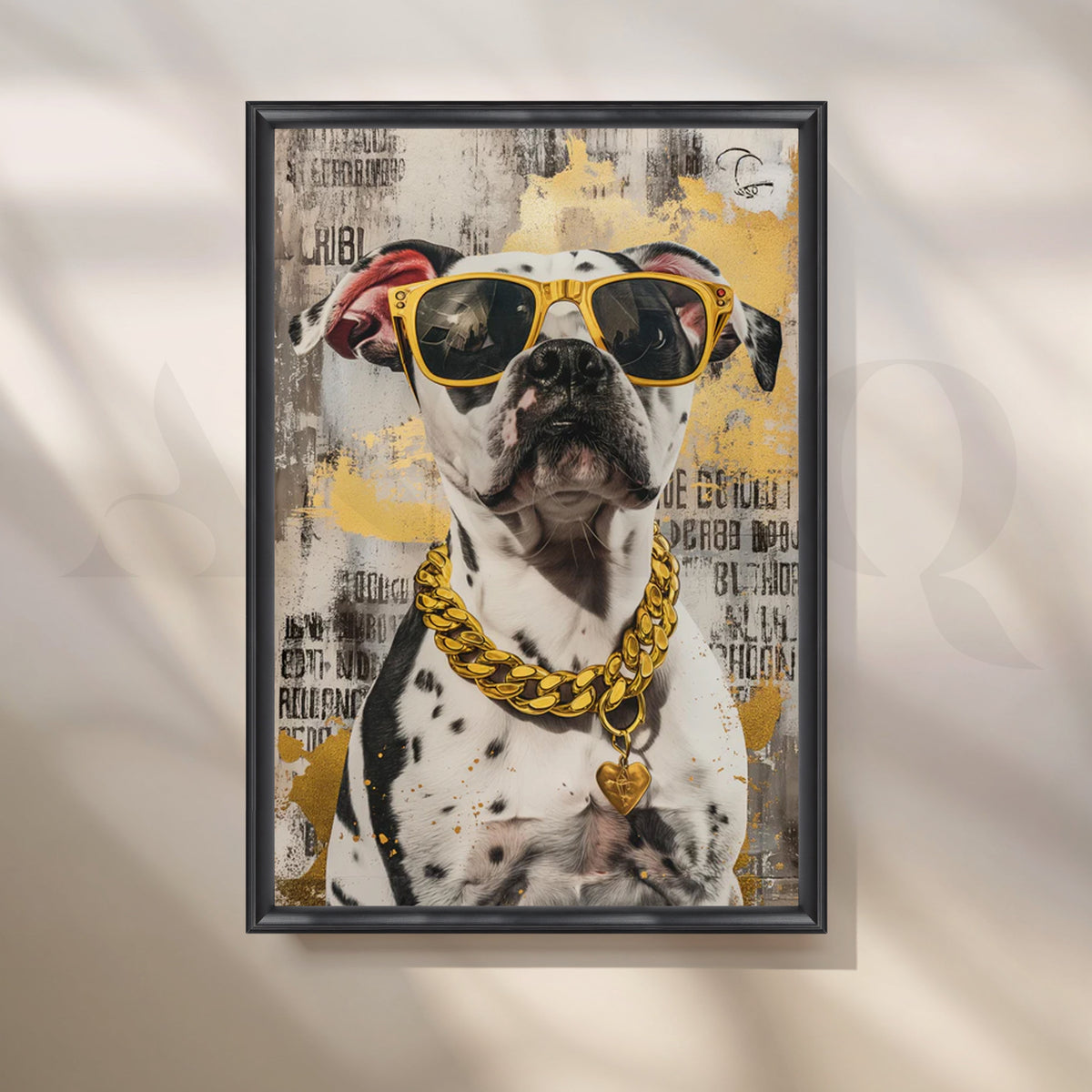 Glam Dalmatian Canvas Pop Art – Asha Art Studio – Image 3