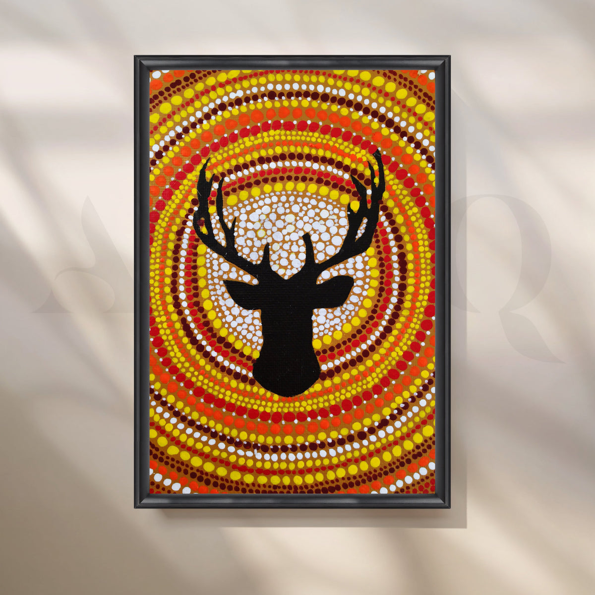 Solar Stag Canvas Artwork – Asha Art Studio – Image 3
