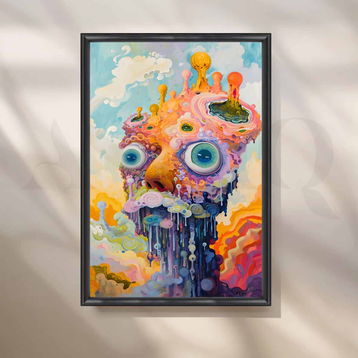 Cosmic Melt Canvas Painting for Creative Studio – Asha Art Studio – Image 3