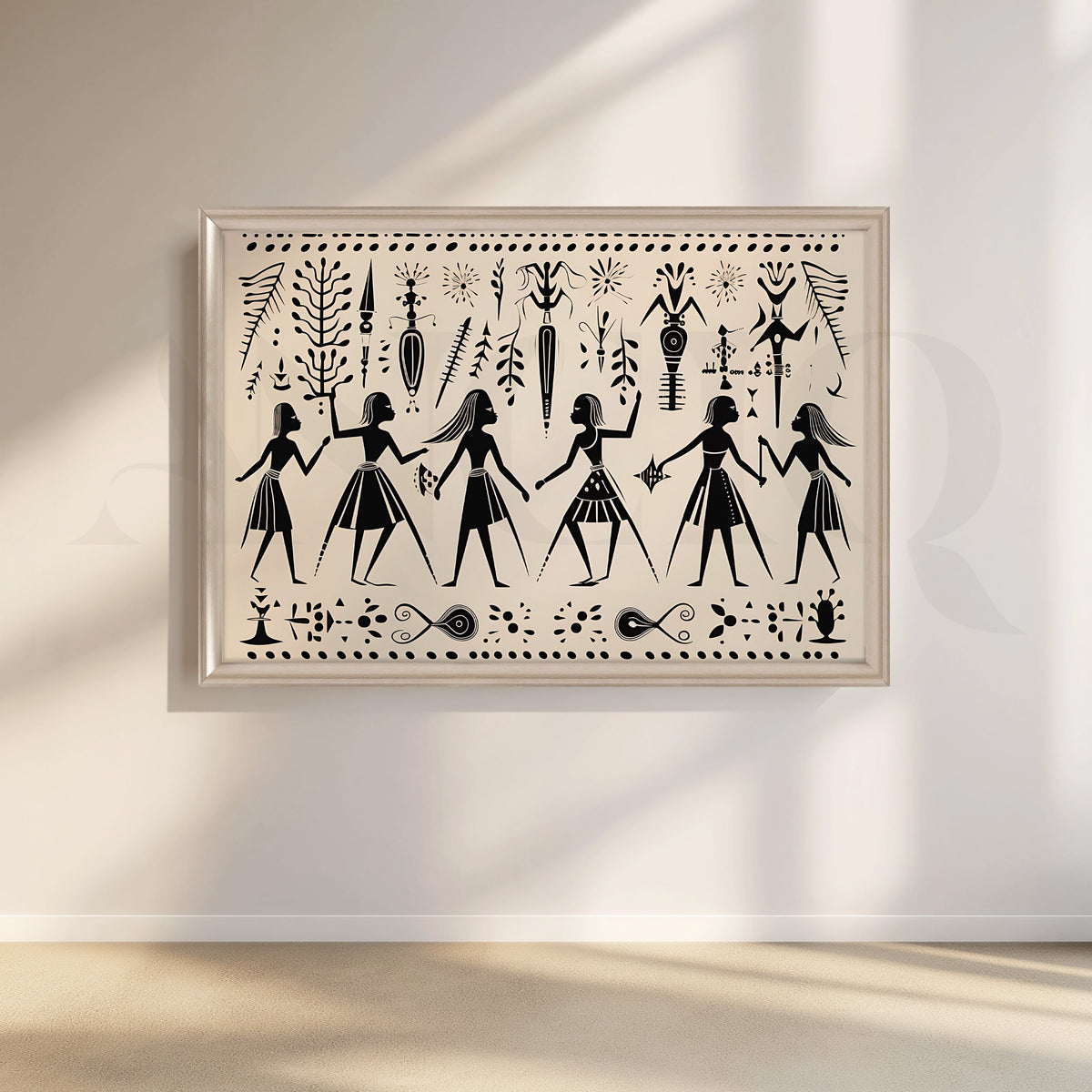 Tribal Sisterhood Canvas Artwork – Asha Art Studio – Image 4