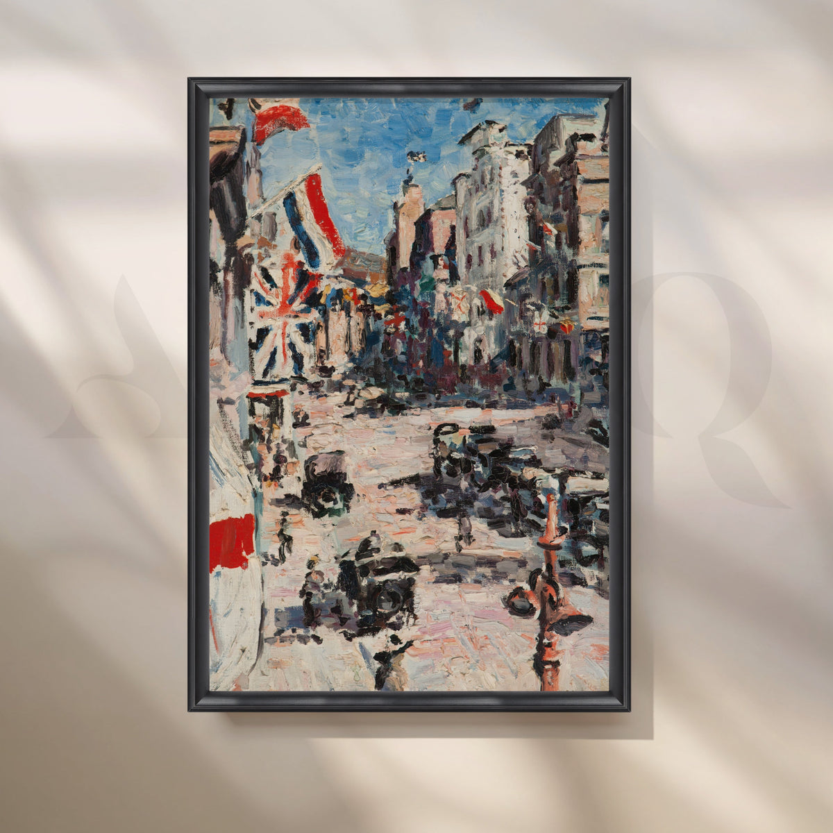 Flagged Avenue Canvas Artwork – Asha Art Studio – Image 3