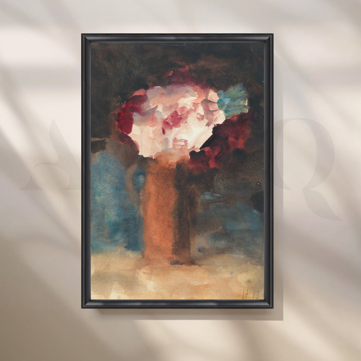 Moody Bouquet Canvas Artwork – Asha Art Studio – Image 3