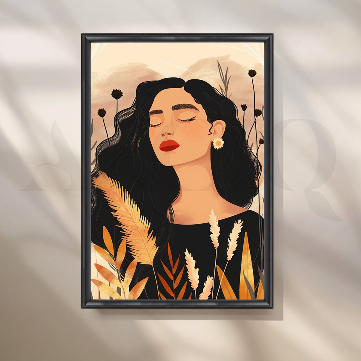 Harvest Serenity Canvas Painting for Modern Dining Room – Asha Art Studio – Image 3