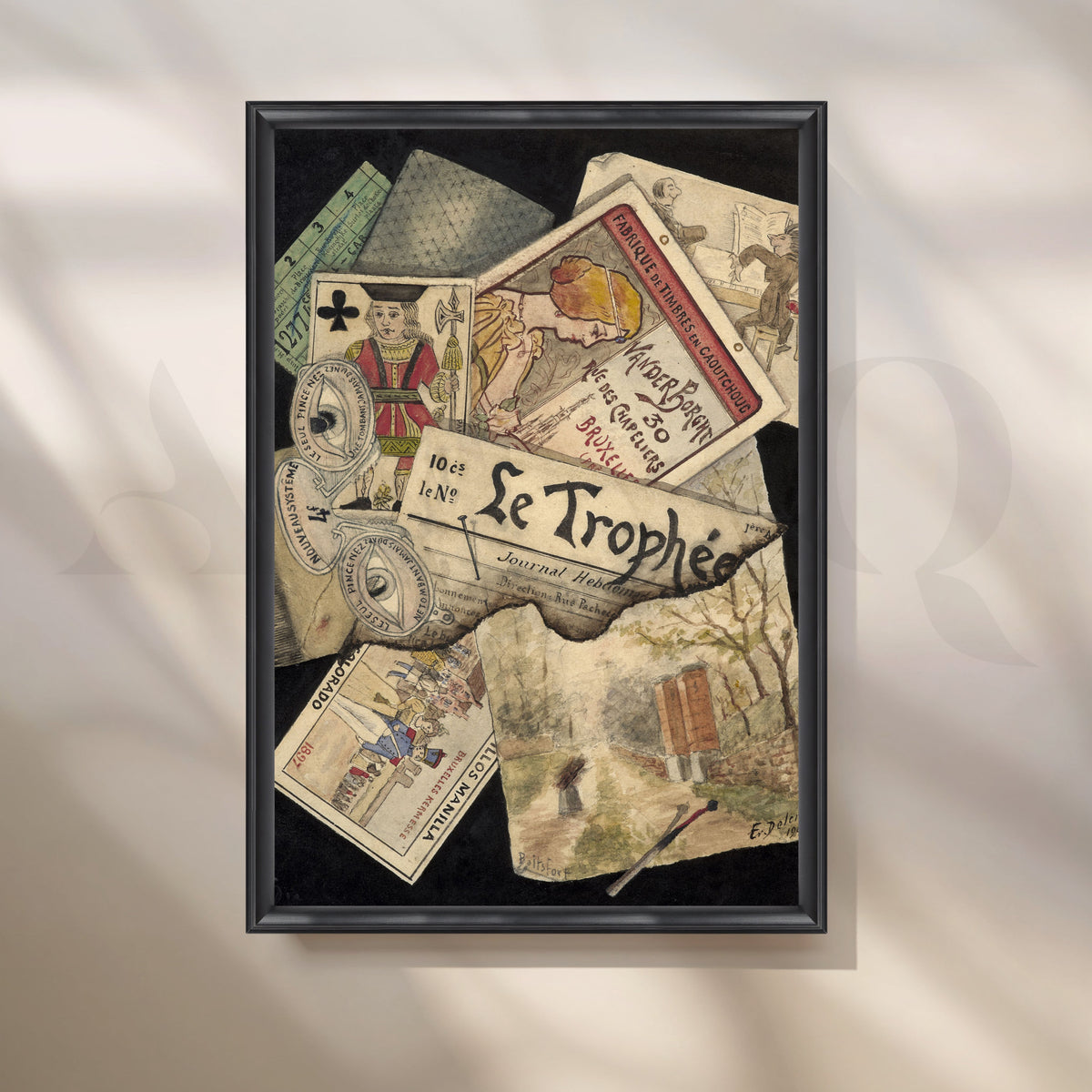 Vintage Collage Memorabilia Canvas Artwork – Asha Art Studio – Image 3