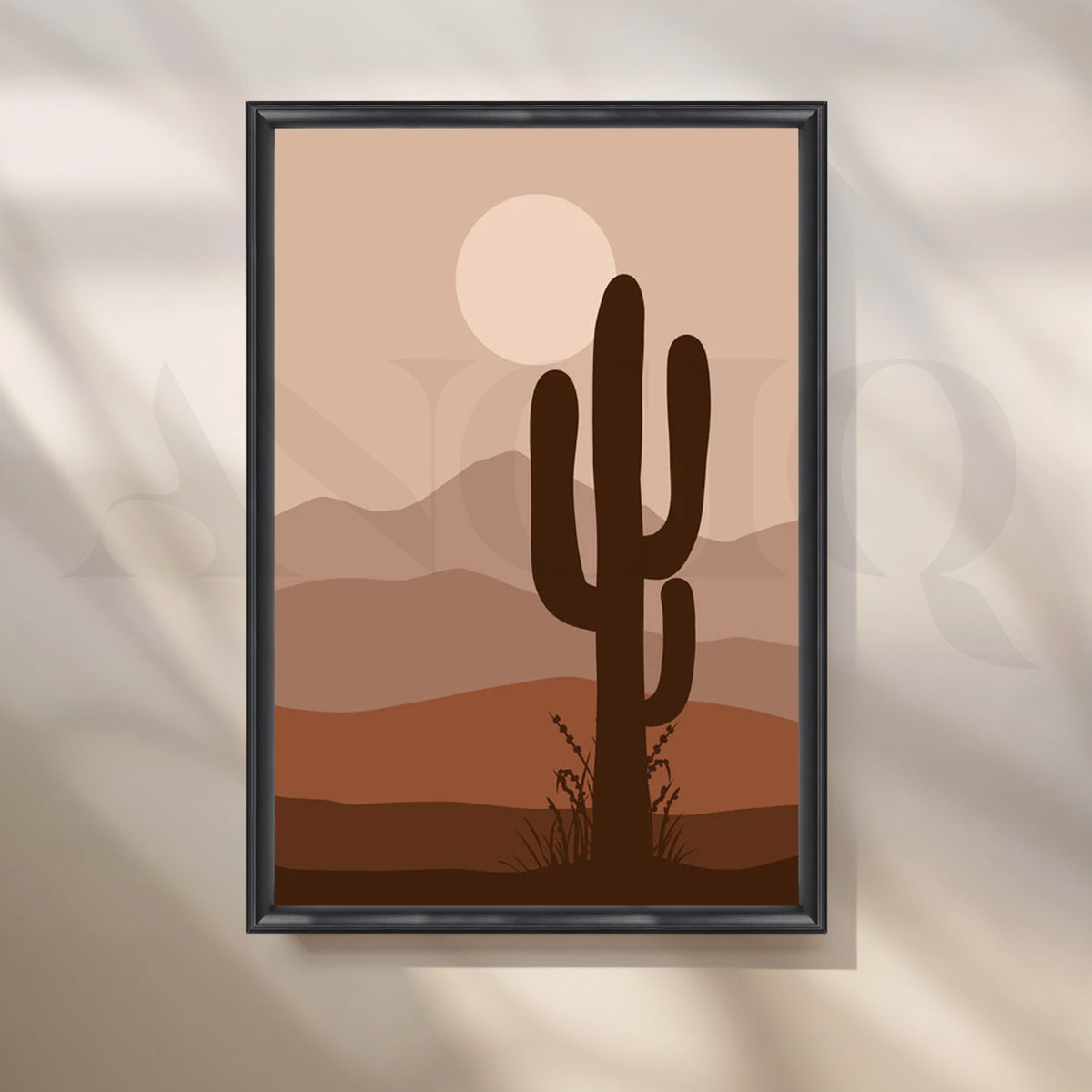 Desert Solace Canvas Painting for Southwestern Living Room – Asha Art Studio – Image 3