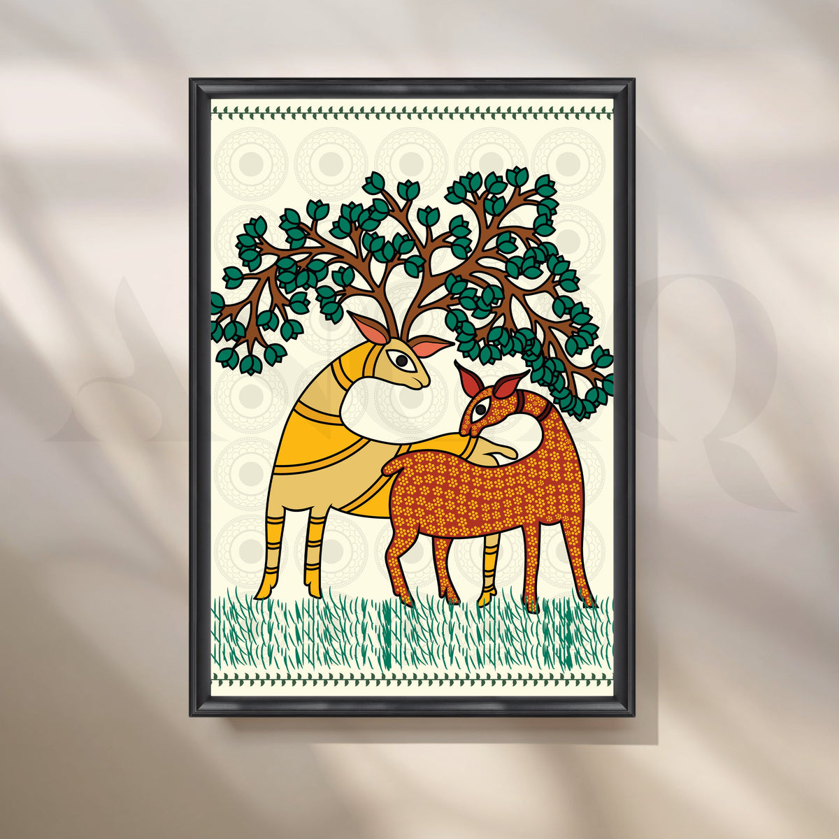 Under the Sacred Tree Canvas Artwork – Asha Art Studio – Image 3