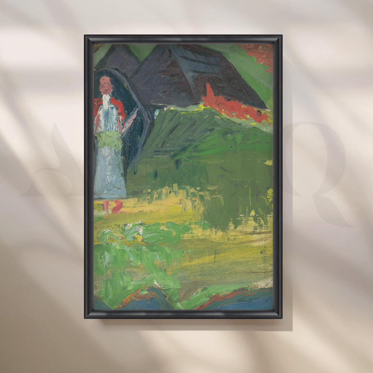 Pastoral Echoes Canvas Artwork – Asha Art Studio – Image 3