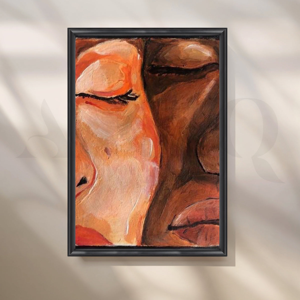 Quiet Togetherness Canvas Artwork – Asha Art Studio – Image 3
