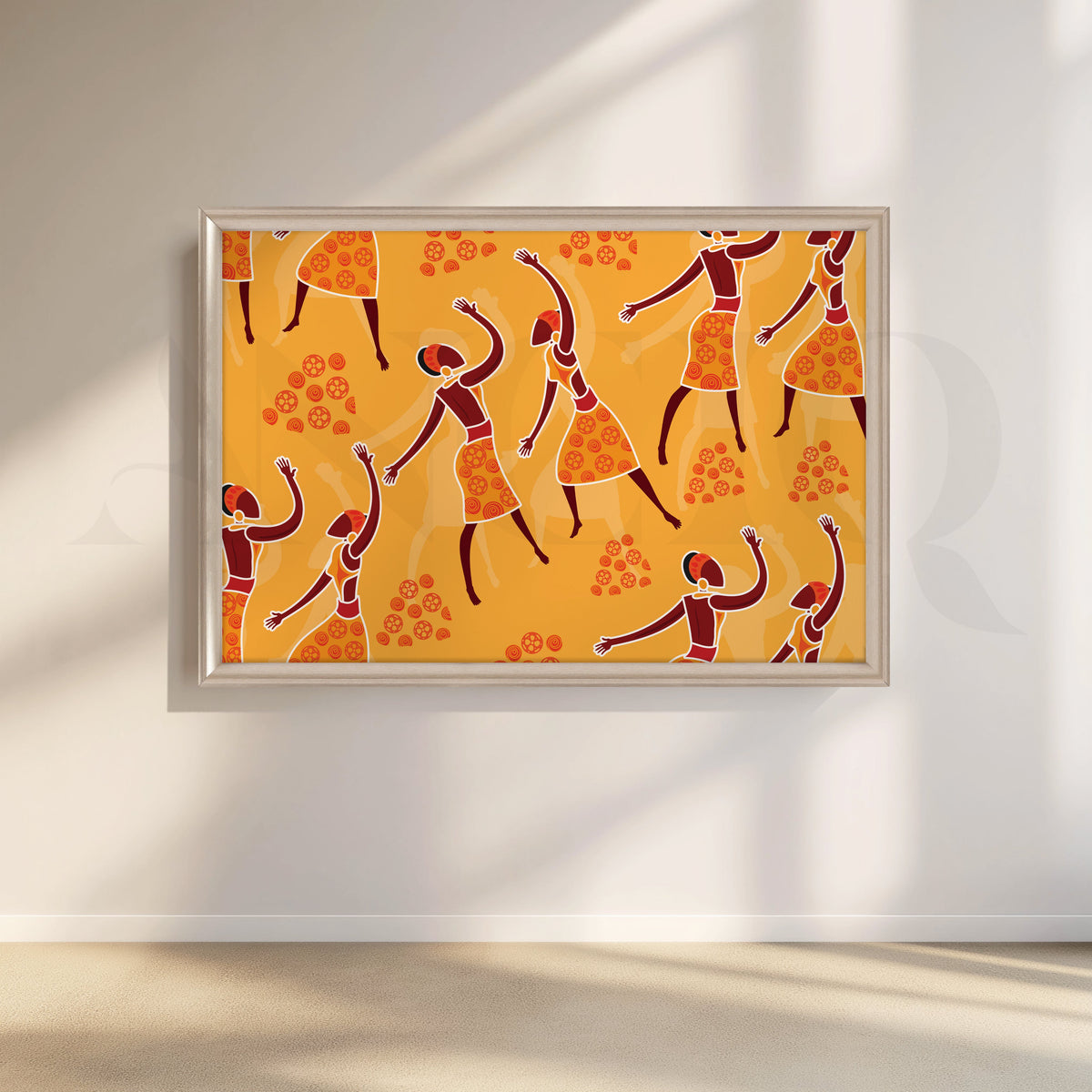 Joyful Dancers Canvas Artwork – Asha Art Studio – Image 4