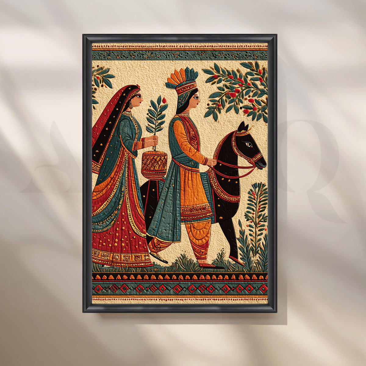 Royal Wedding Procession Canvas Artwork – Asha Art Studio – Image 3