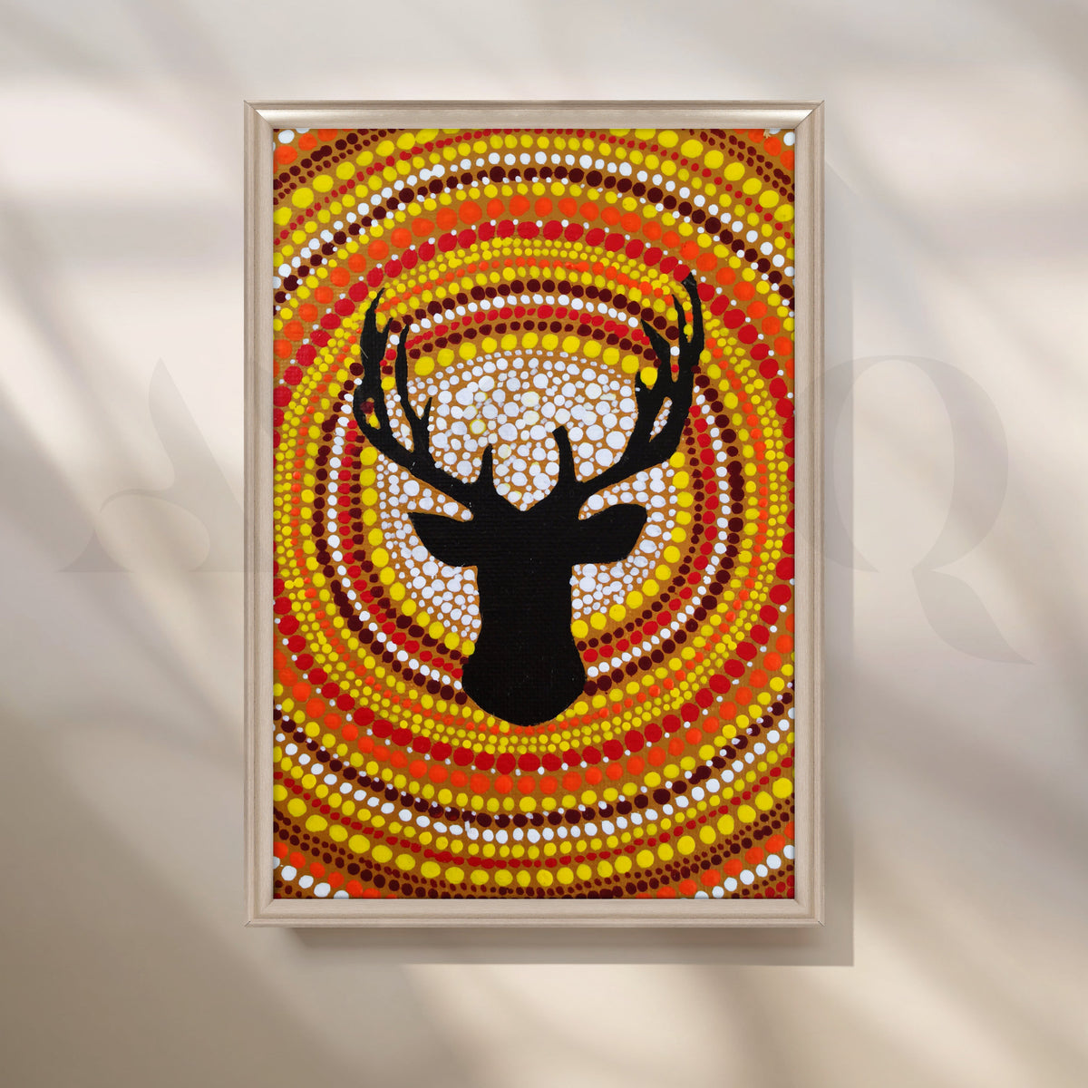 Solar Stag Canvas Artwork – Asha Art Studio – Image 4