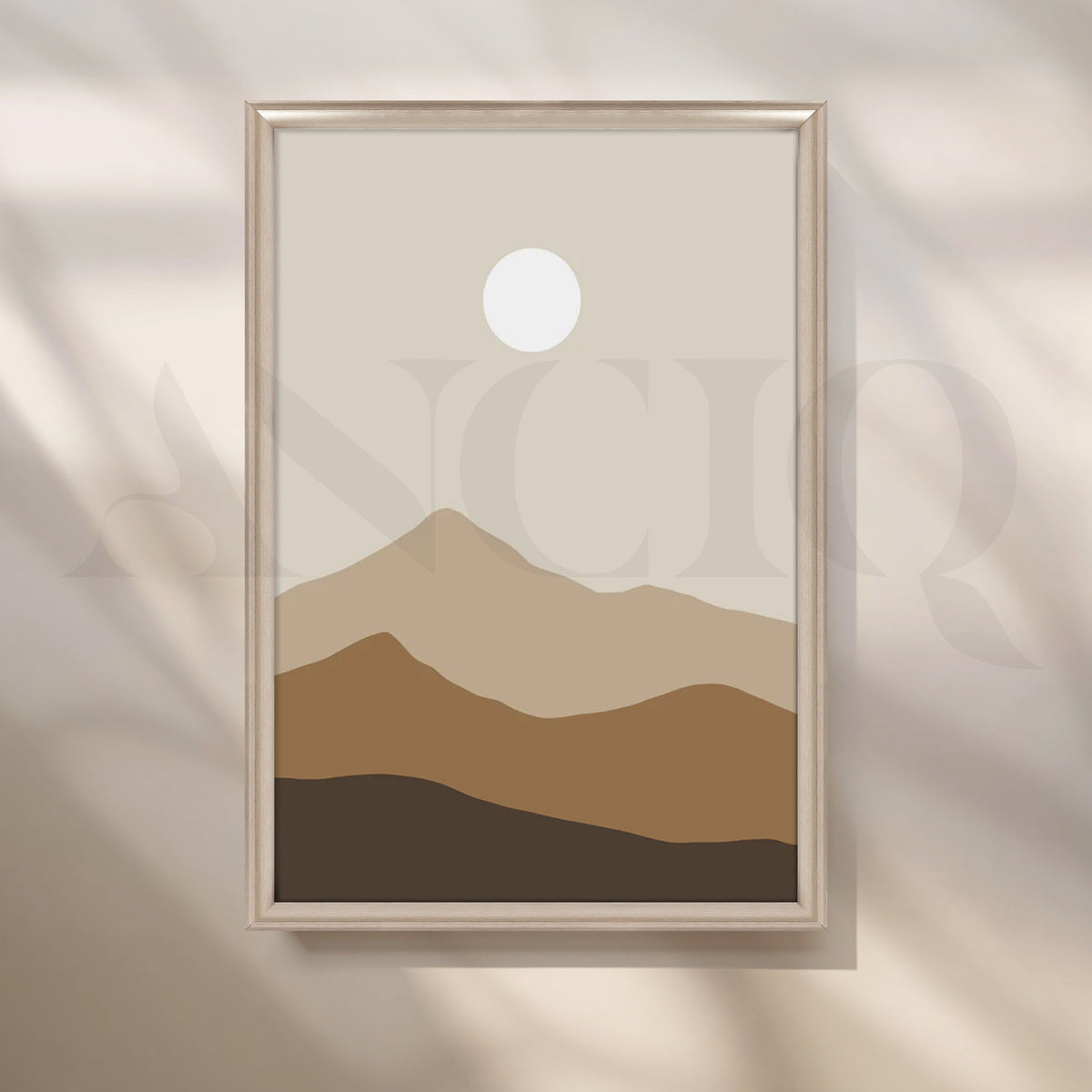 Sandstone Serenity Canvas Painting for Minimalist Living Room – Asha Art Studio – Image 4