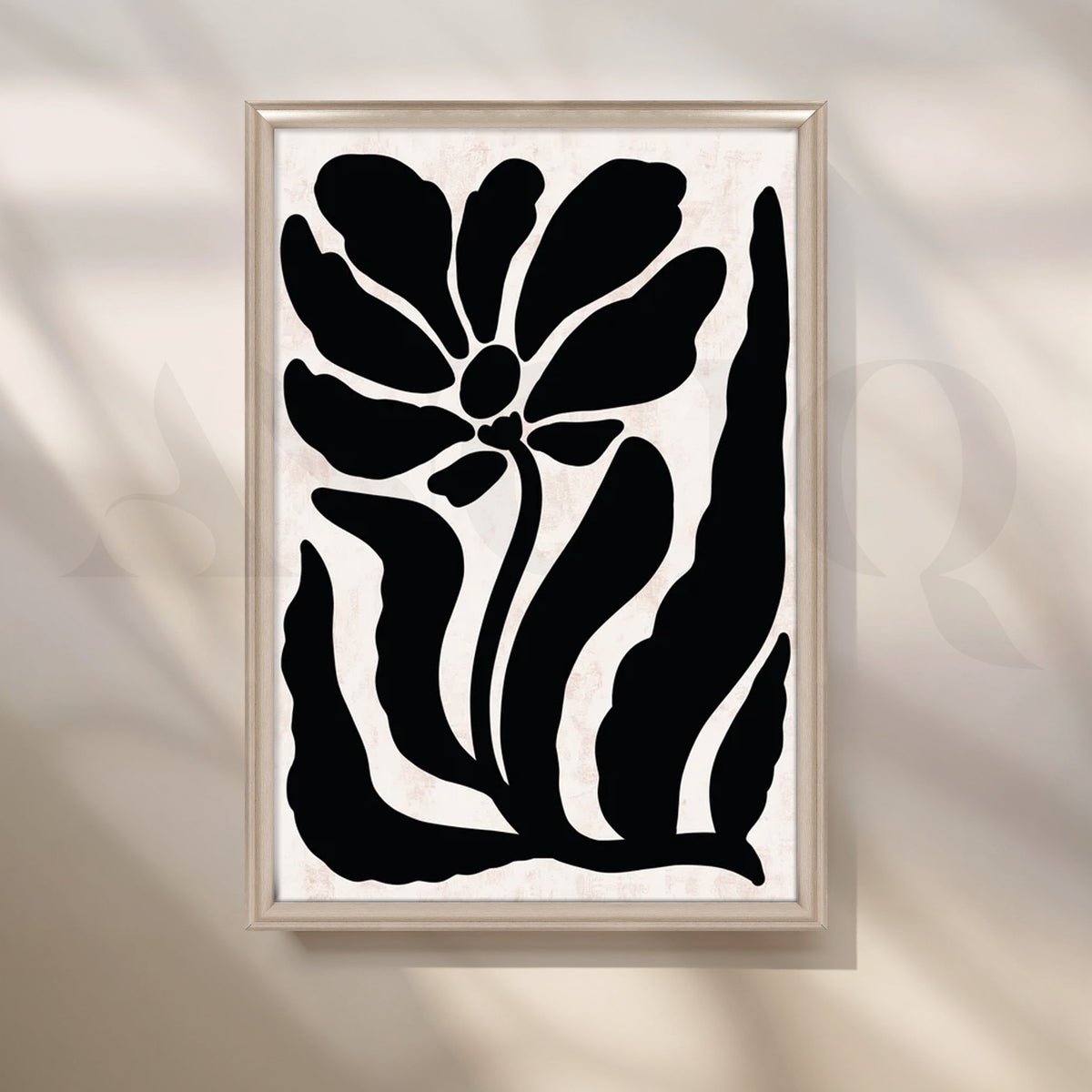 Midnight Bloom Canvas Painting for Modern Bedroom – Asha Art Studio – Image 4