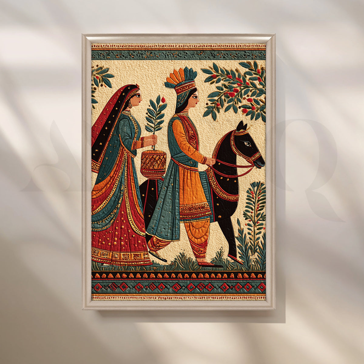Royal Wedding Procession Canvas Artwork – Asha Art Studio – Image 4