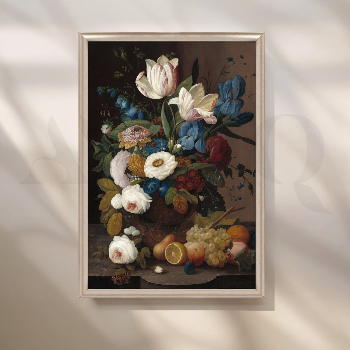 Tulip Garden Still Life Canvas Artwork – Asha Art Studio – Image 4