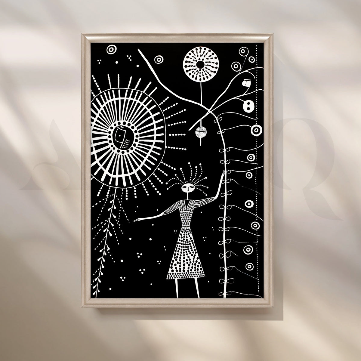 Cosmic Goddess Canvas Artwork – Asha Art Studio – Image 4