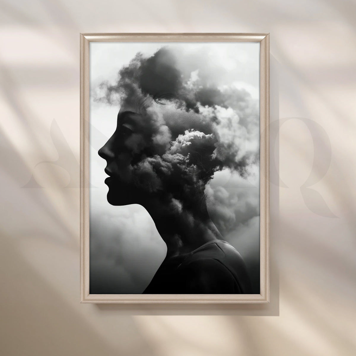 Nimbus Reverie Canvas Painting for Modern Bedroom – Asha Art Studio – Image 4