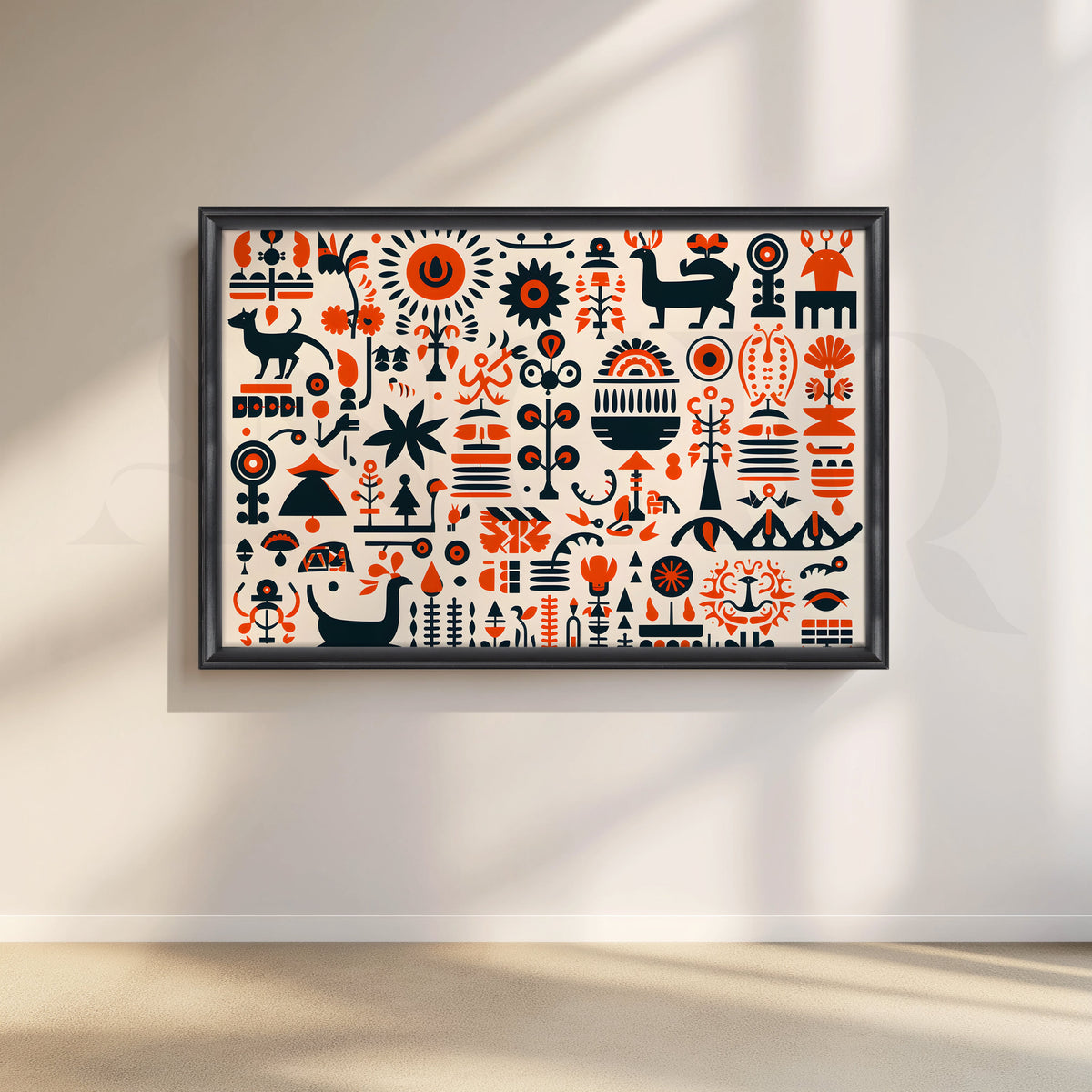 Tribal Harmony Canvas Artwork – Asha Art Studio – Image 3