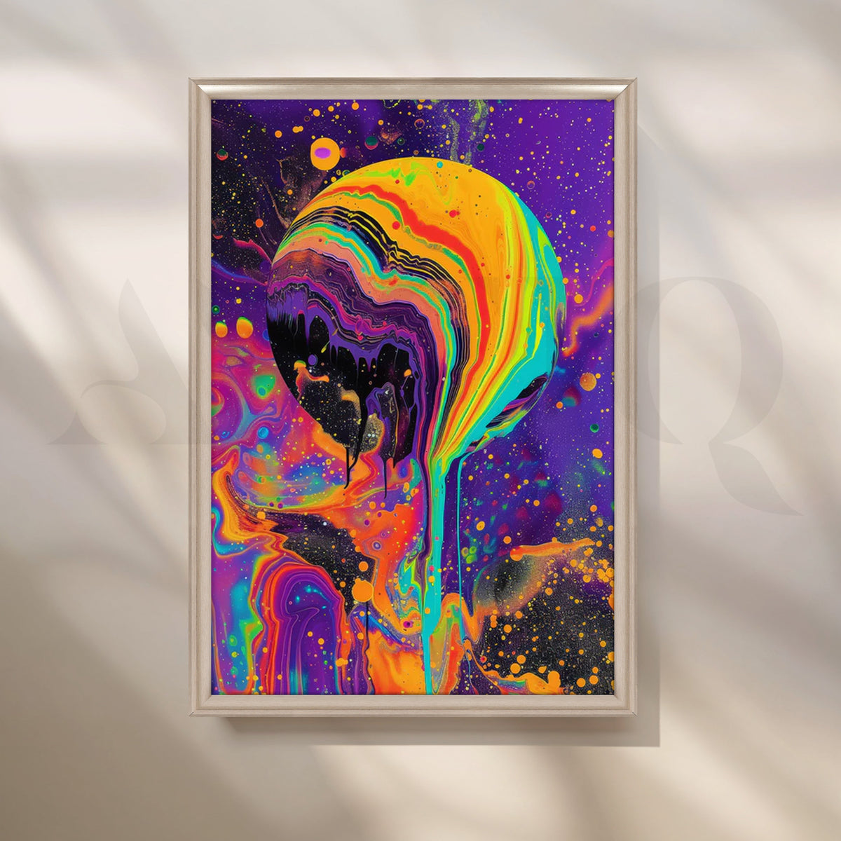 Solar Melt Canvas Painting for Media Room – Asha Art Studio – Image 4